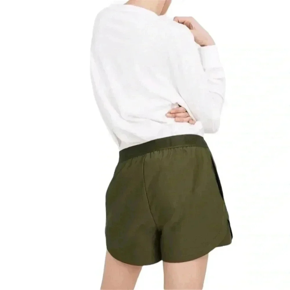 Madewell olive green athletic Allways Pull-On MWL Short size M - Picture 4 of 5